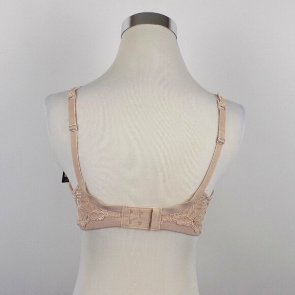 Bali Bra Lace Desire Lift Underwire Size 36B Cream Tan Nude Adjustable Straps - Picture 2 of 7